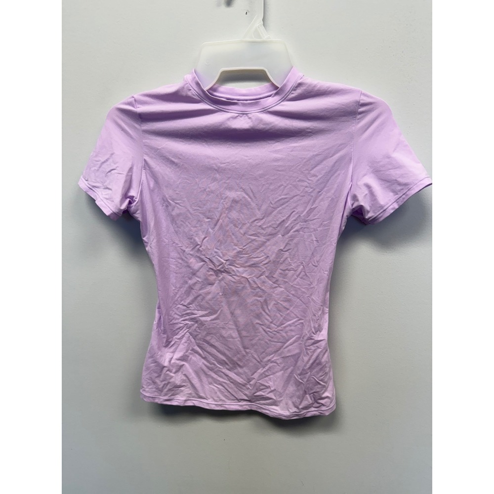 SKIMS Essential Short Sleeve T-Shirt Lavender Purple Crew Neck Stretch Small S